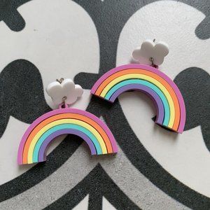 Lazy Oaf Lorelai rainbow earrings